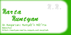 marta muntyan business card